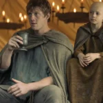 Peter Claffey and Dexter Sol Ansell in A Knight of the Seven Kingdoms, Season 1.