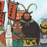 Pig, Toad, Gorilla, Weasel, and a white horse in Nobody movie.