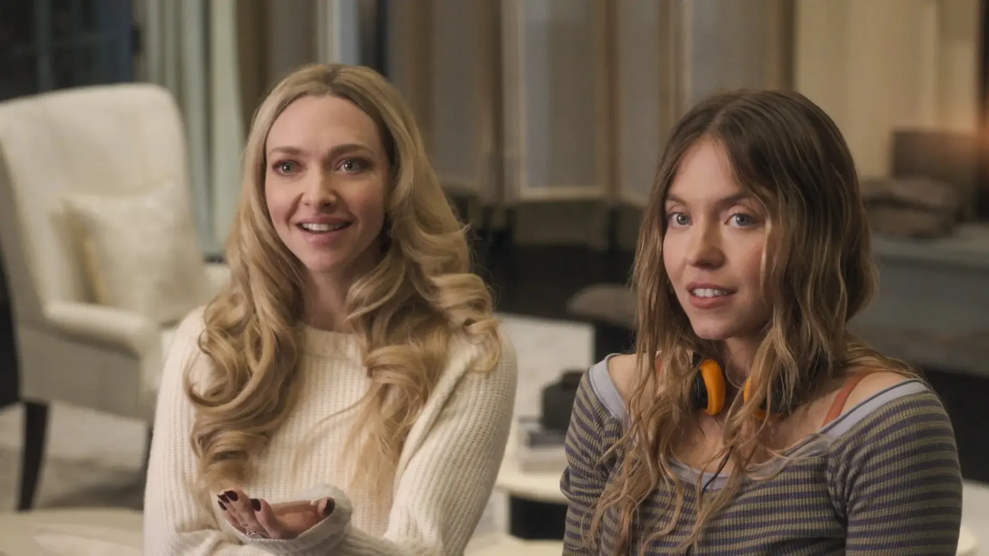 Sydney Sweeney and Amanda Seyfried in The Housemaid movie.