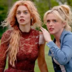 Samara Weaving and Kathryn Newton in Ready or Not 2: Here I Come.